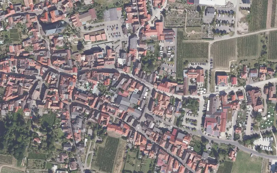 Luftbild der Umgebung von Becker's Wein- & Sekthaus in Sankt Martin