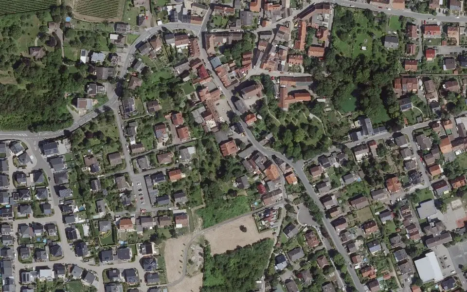 Luftbild mit der Einzellage Herrnberg