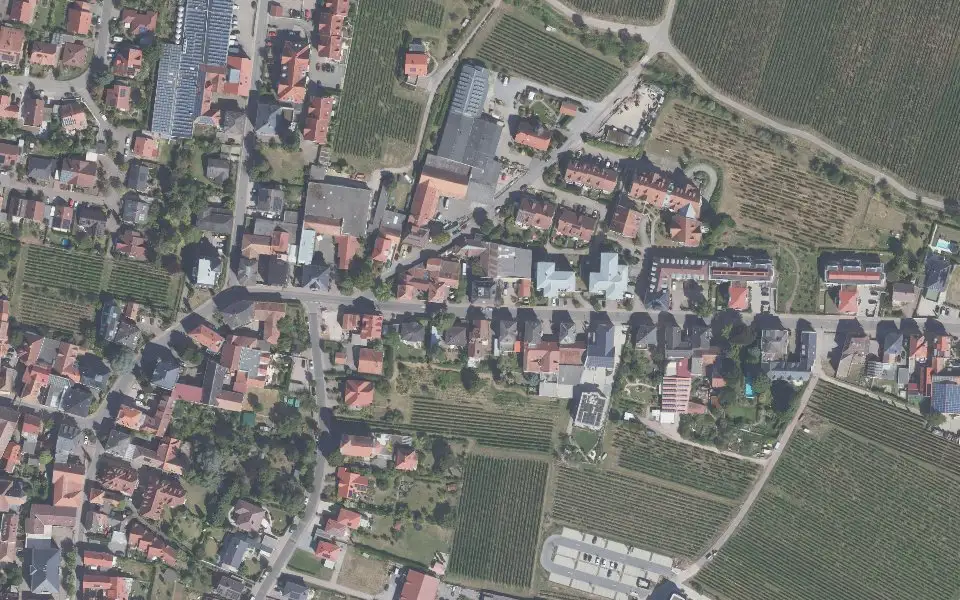Luftbild mit der Einzellage Heiligenberg