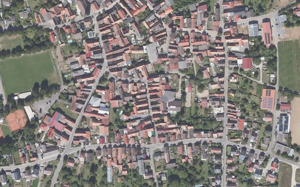 Luftbild mit der Einzellage Mütterle