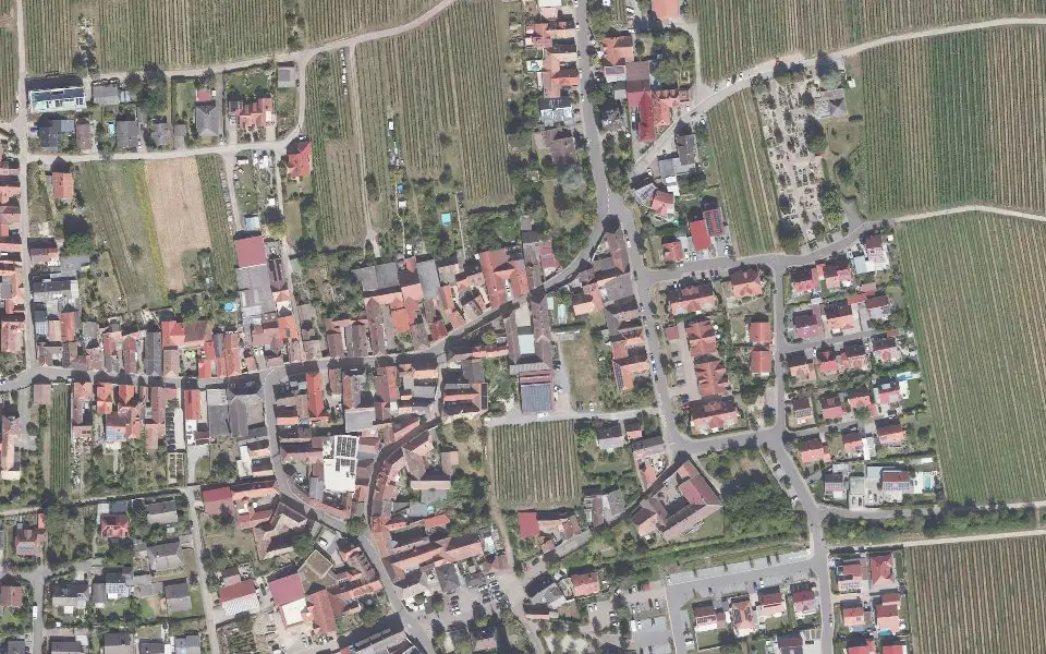 Luftbild mit der Einzellage Letten