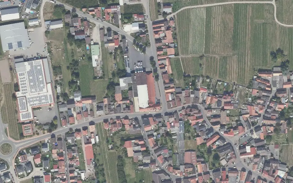 Luftbild mit der Einzellage Klostergarten