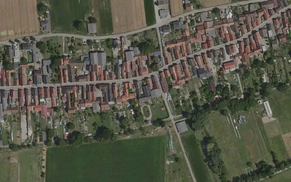 Luftbild der Umgebung von Familienweingut Disqué in Freckenfeld