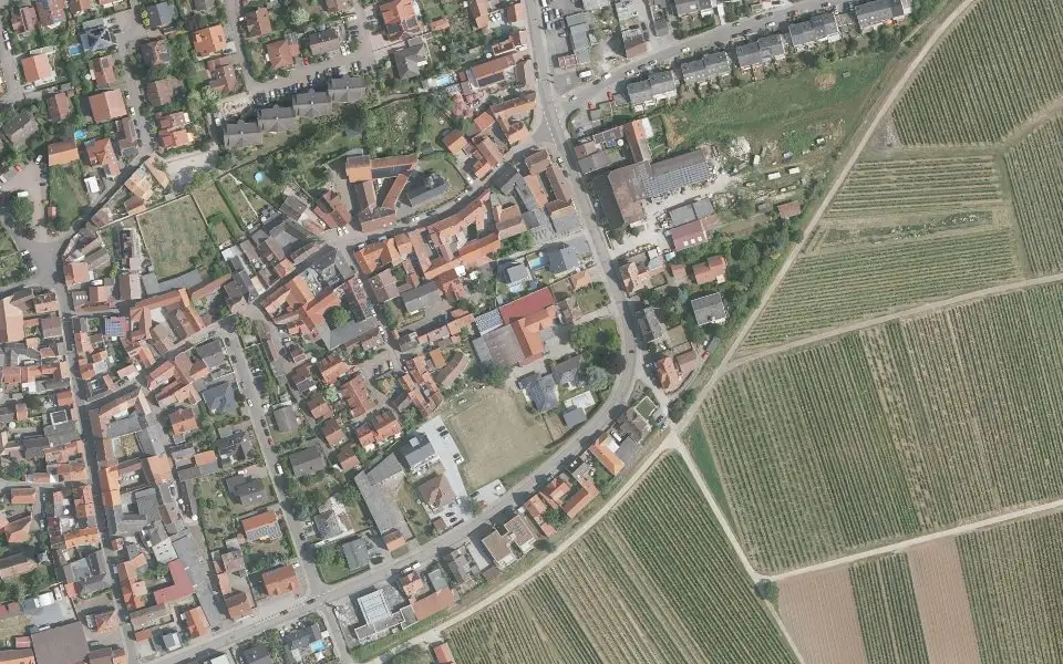 Luftbild mit der Einzellage Senn