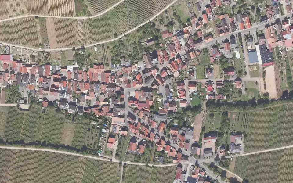 Luftbild mit der Einzellage Seligmacher