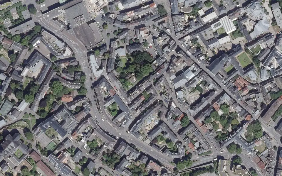 Luftbild der Umgebung von Ja oder Wein in Mainz