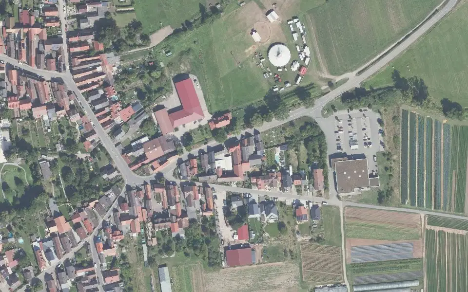 Luftbild der Umgebung von Kästel Hof in Neustadt an der Weinstraße