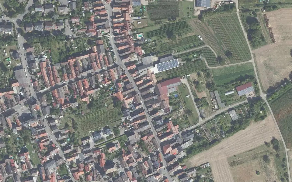 Luftbild mit der Einzellage Langenstein
