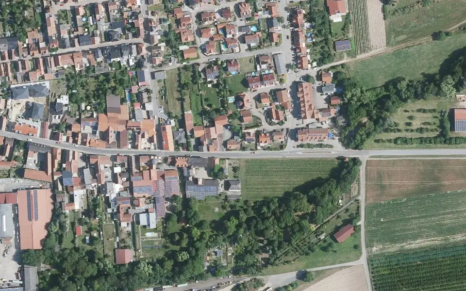 Luftbild der Umgebung von Lahr in Offstein