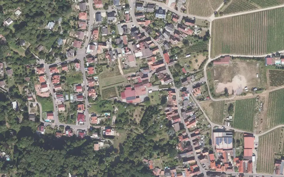 Luftbild mit der Einzellage Altenforst