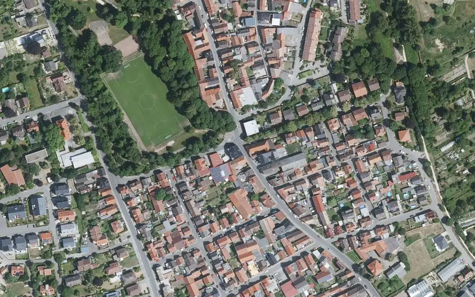 Luftbild der Umgebung von NEPOMUK in Worms