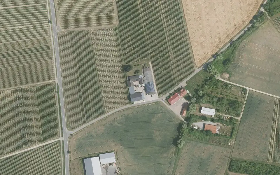 Luftbild der Umgebung von Schlosshof  (Wein + Sekt  Mühlmichel ) in Kirchheim an der Weinstraße