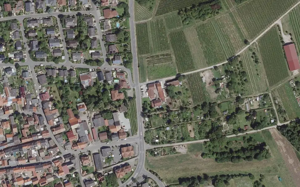 Luftbild der Umgebung von Schweizer Hof in Partenheim