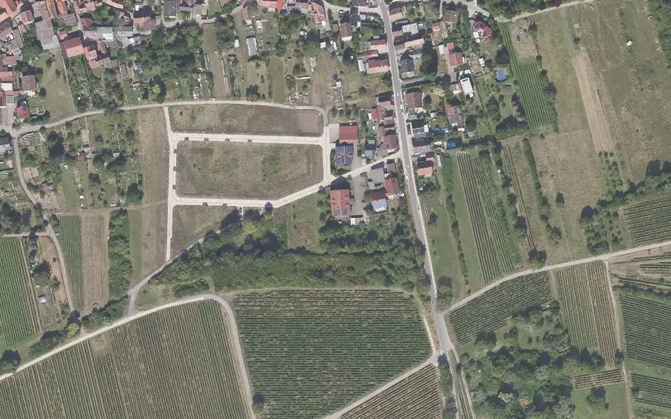 Luftbild der Umgebung von südpfalzshop im Gästehaus Kleine Kalmit in Landau in der Pfalz