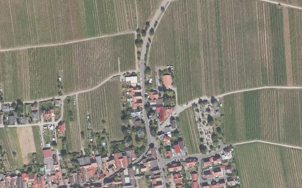 Luftbild der Umgebung von Vinothek Hundemer in Hainfeld
