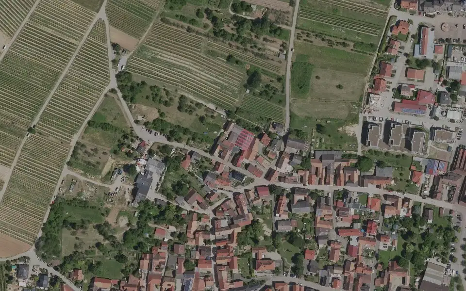 Luftbild mit der Einzellage Sonnenberg