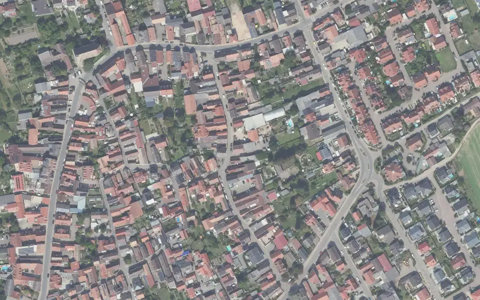 Luftbild mit der Einzellage Spielberg