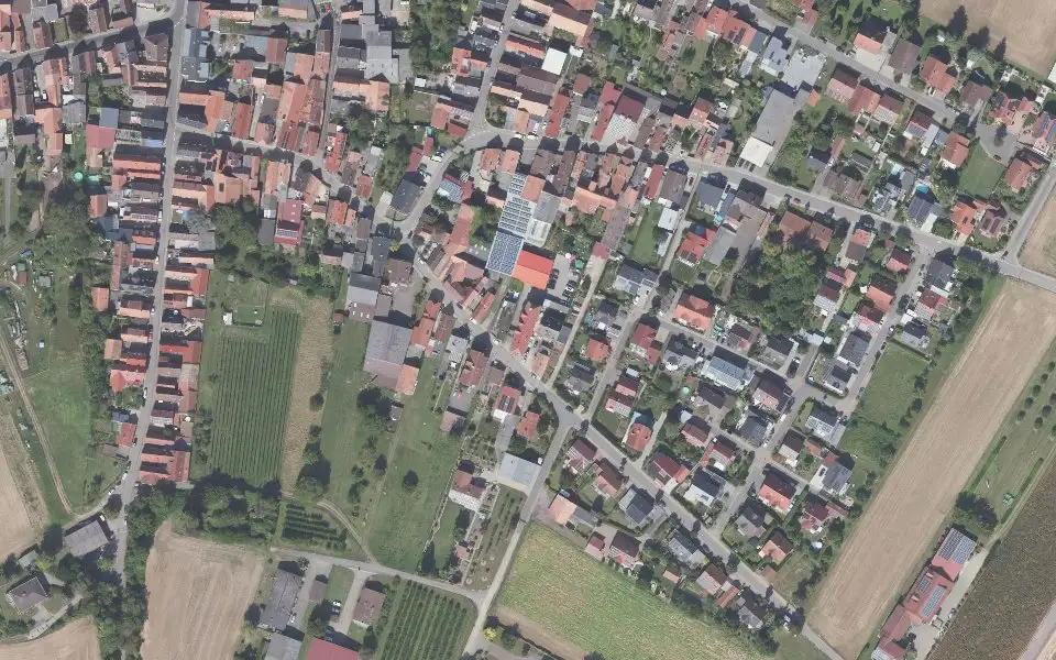 Luftbild mit der Einzellage Rosenberg