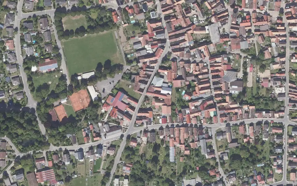 Luftbild der Umgebung von Weingut Achim Silbernagel in Landau in der Pfalz