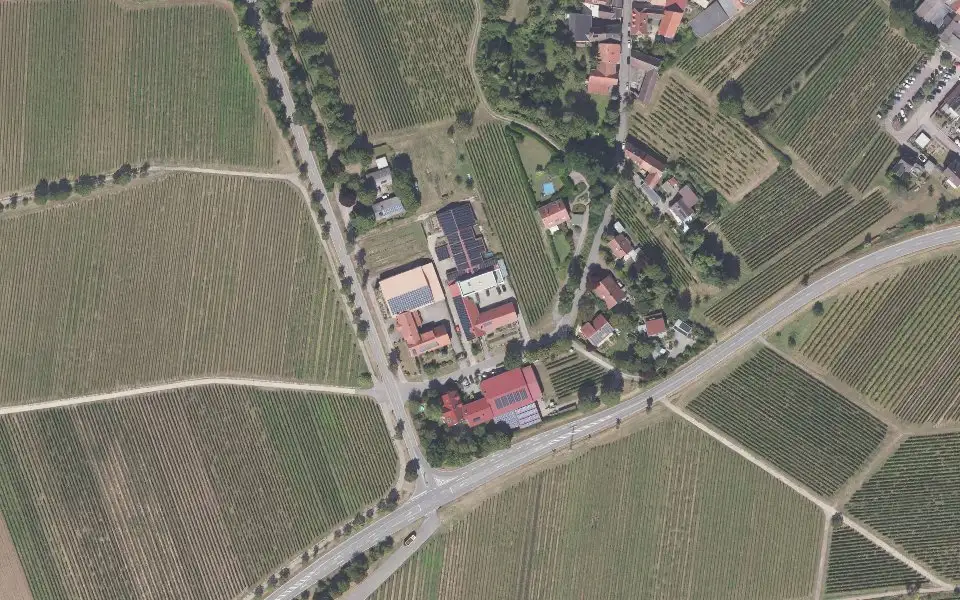 Luftbild der Umgebung von Weingut Ackermann in Ilbesheim bei Landau in der Pfalz