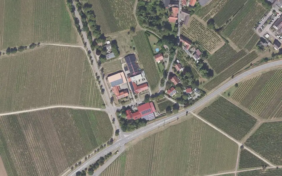 Luftbild der Umgebung von Weingut Ackermann in Ilbesheim bei Landau in der Pfalz