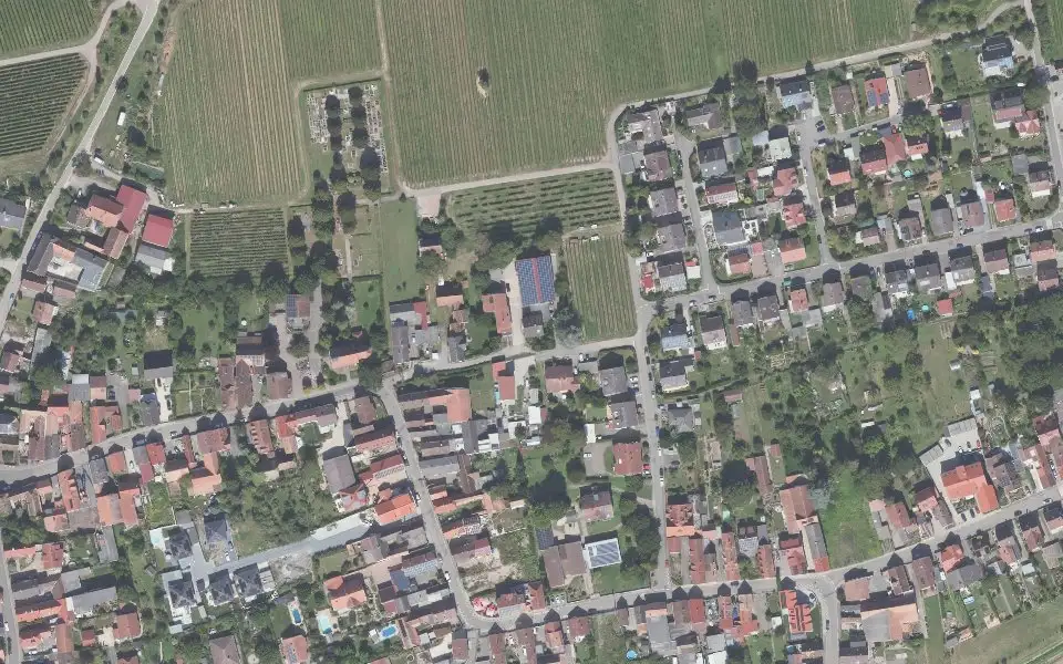 Luftbild mit der Einzellage Neuberg