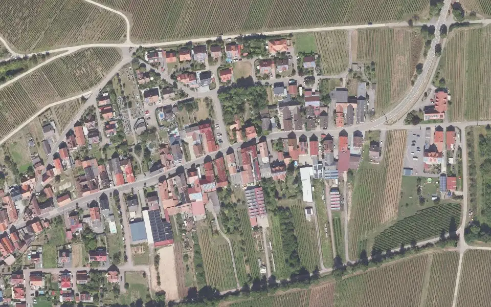 Luftbild der Umgebung von Weingut Albert Bosch & Sohn in Ranschbach
