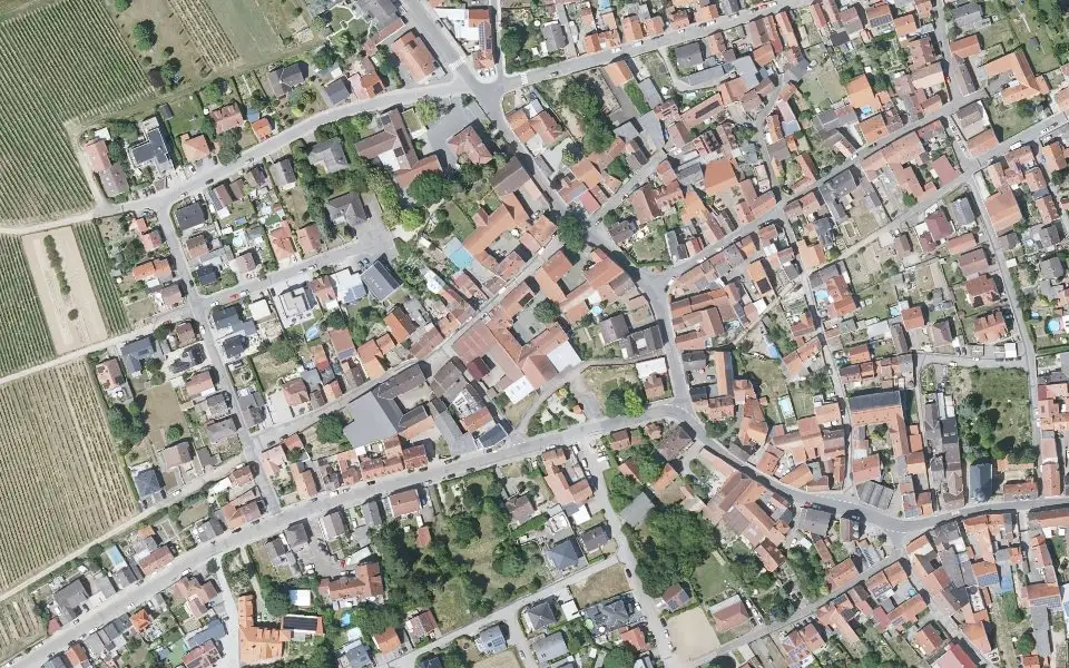 Luftbild mit der Einzellage Hölle