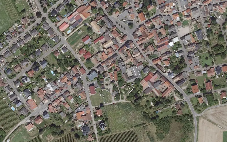 Luftbild mit der Einzellage Heerkretz