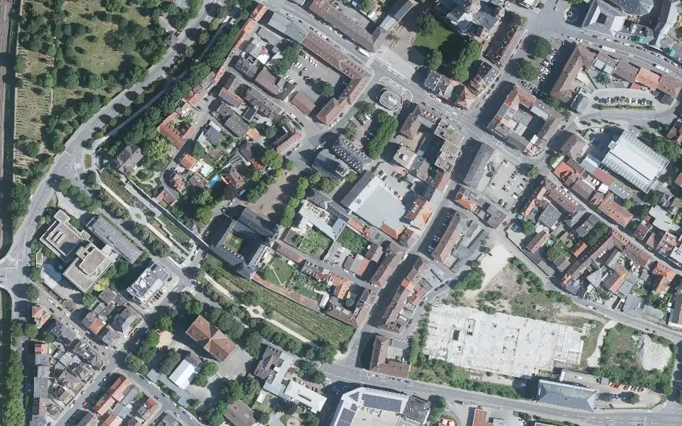 Luftbild mit der Einzellage Remeyerhof