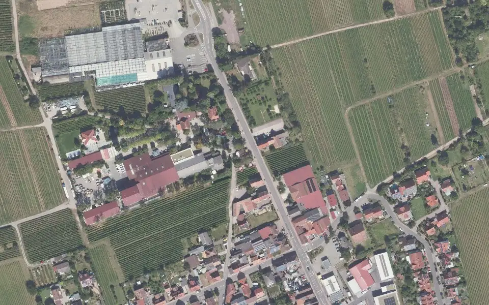 Luftbild der Umgebung von Weingut Anselmann in Edesheim