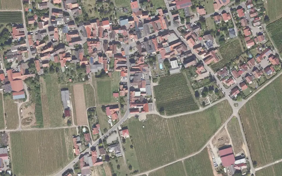 Luftbild der Umgebung von Weingut Anselmann in Flemlingen