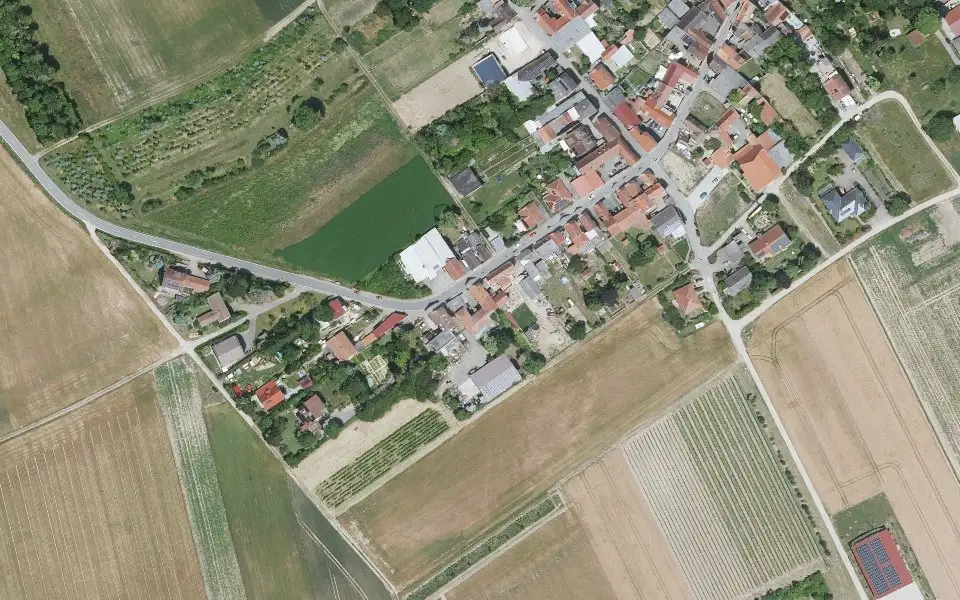 Luftbild der Umgebung von Weingut Antony in Monzernheim