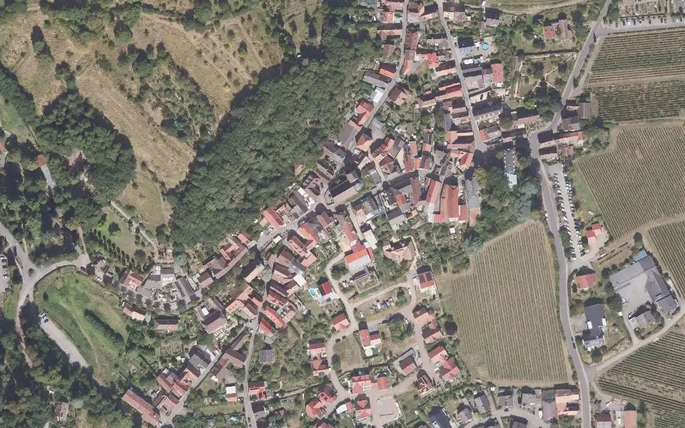 Luftbild mit der Einzellage Hölle