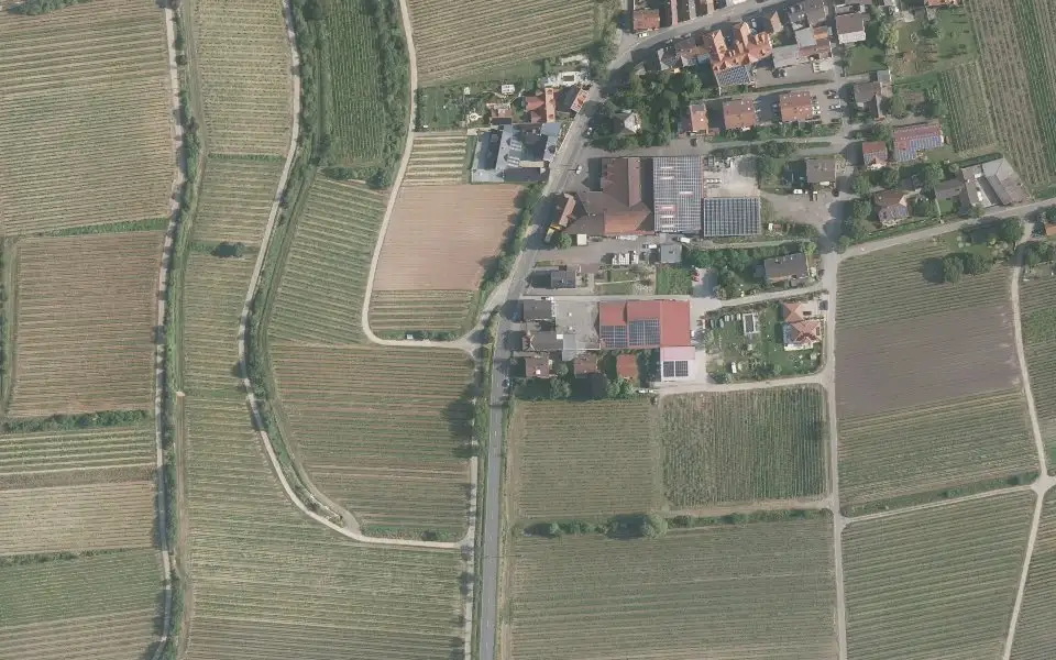Luftbild mit der Einzellage Osterberg