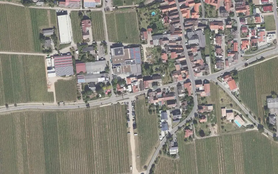 Luftbild der Umgebung von Weingut Bernhard Koch in Hainfeld