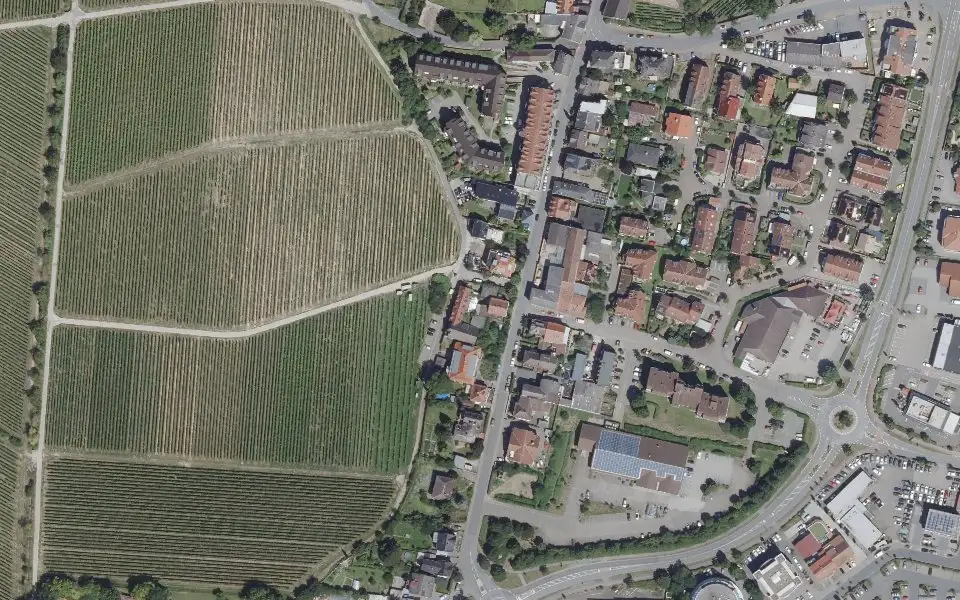 Luftbild der Umgebung von Weingut Dietz in Oppenheim