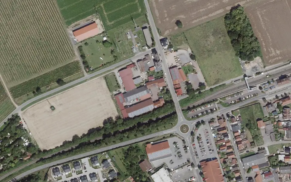 Luftbild der Umgebung von Weingut Dorst in Wörrstadt