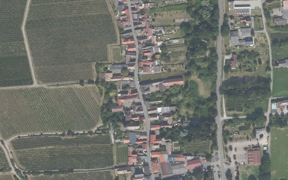 Luftbild der Umgebung von Weingut Dr. Fritz Herberger in Forst an der Weinstraße