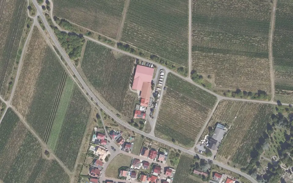 Luftbild der Umgebung von Weingut Edel-Brauch in Edenkoben