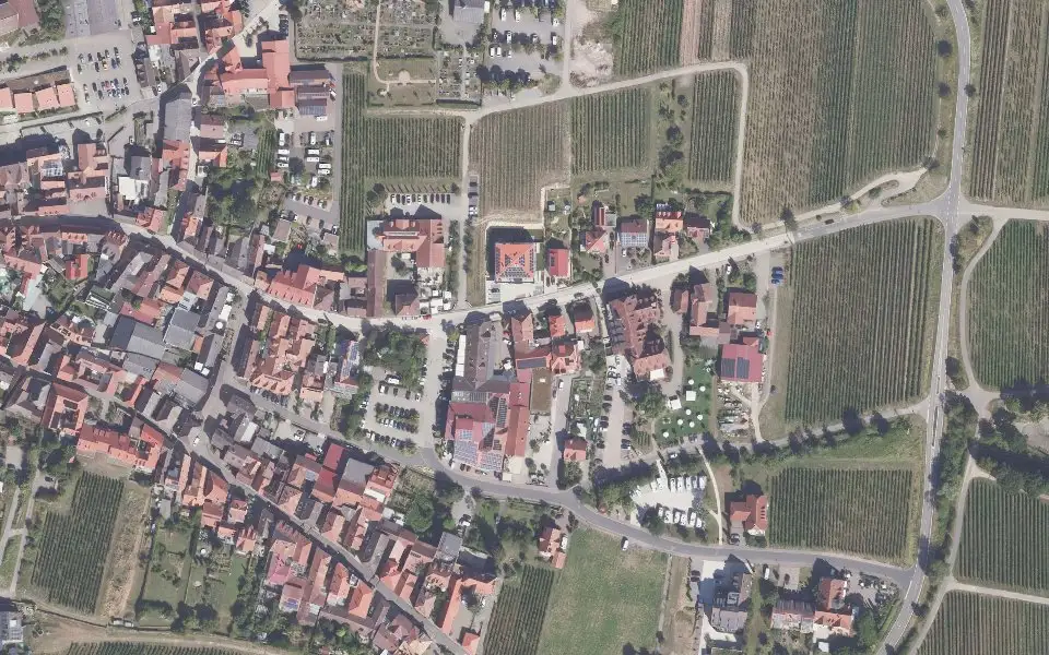 Luftbild der Umgebung von Weingut Egidiushof in Sankt Martin