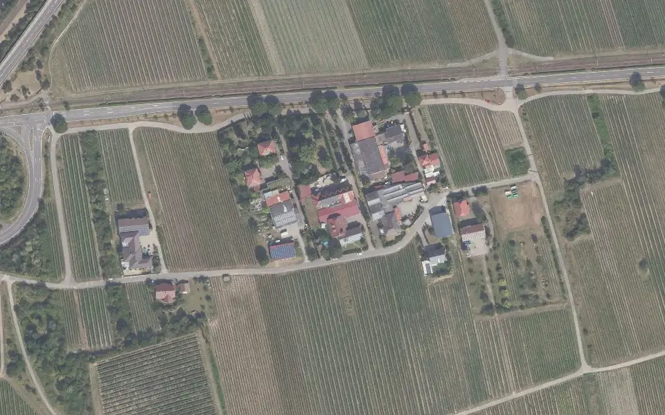 Luftbild der Umgebung von Weingut Egon Schmitt in Bad Dürkheim