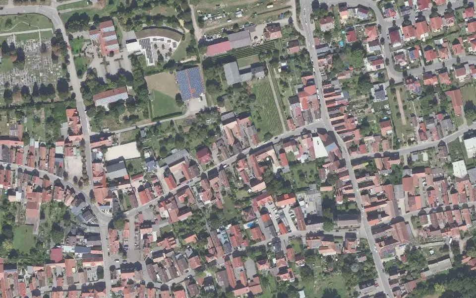 Luftbild mit der Einzellage Osterberg