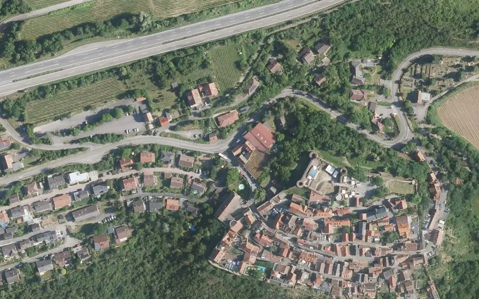 Luftbild mit der Einzellage Sonnenberg