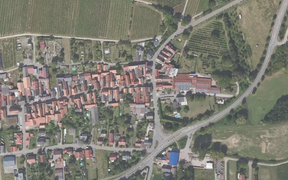 Luftbild mit der Einzellage Silberberg