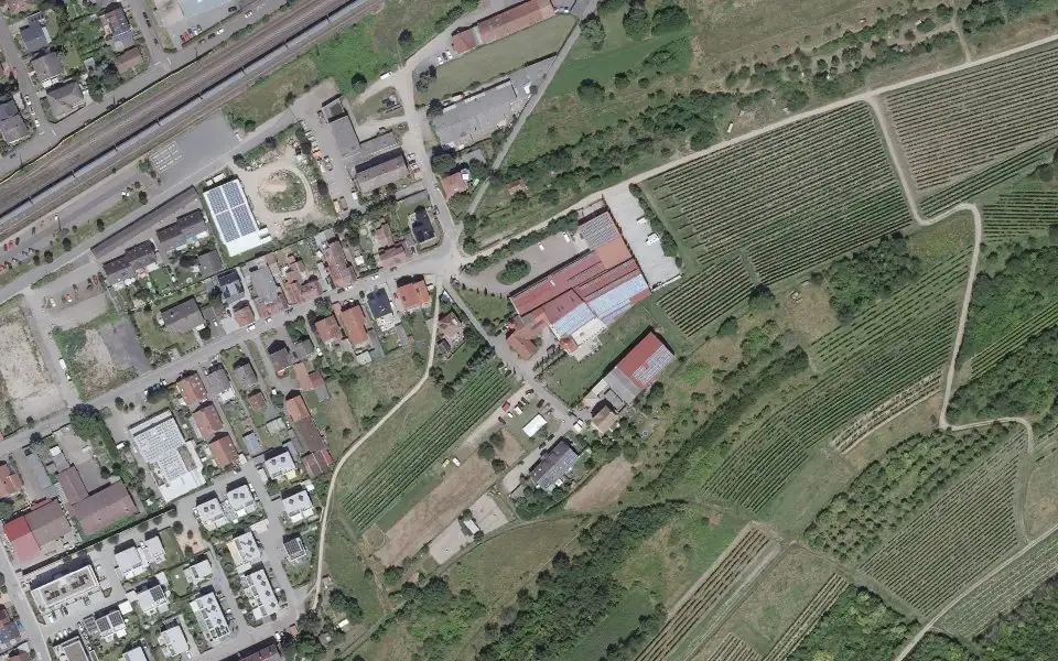Luftbild der Umgebung von Weingut Gerharz-Hochthurn in Gau-Algesheim