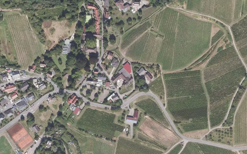 Luftbild mit der Einzellage Latt