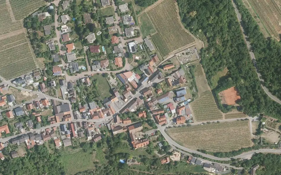 Luftbild der Umgebung von Weingut Hahn Pahlke in Battenberg (Pfalz)