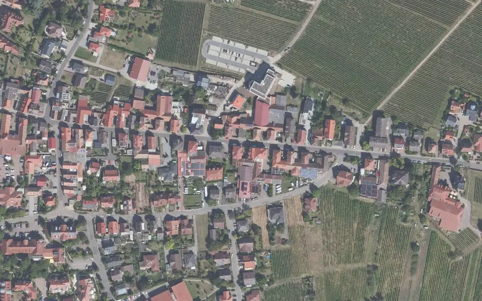 Luftbild der Umgebung von Weingut Heilweck in Maikammer