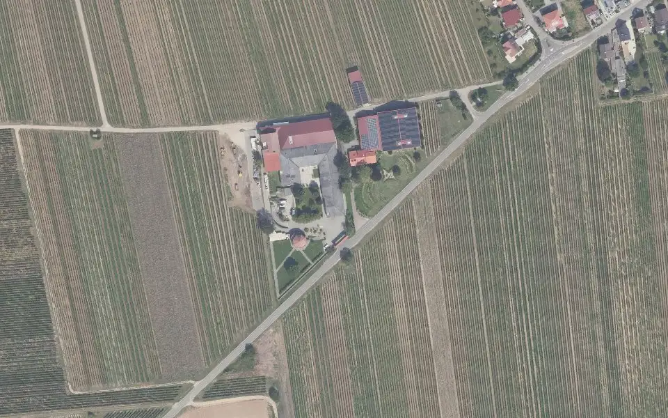 Luftbild mit der Einzellage Martinshöhe
